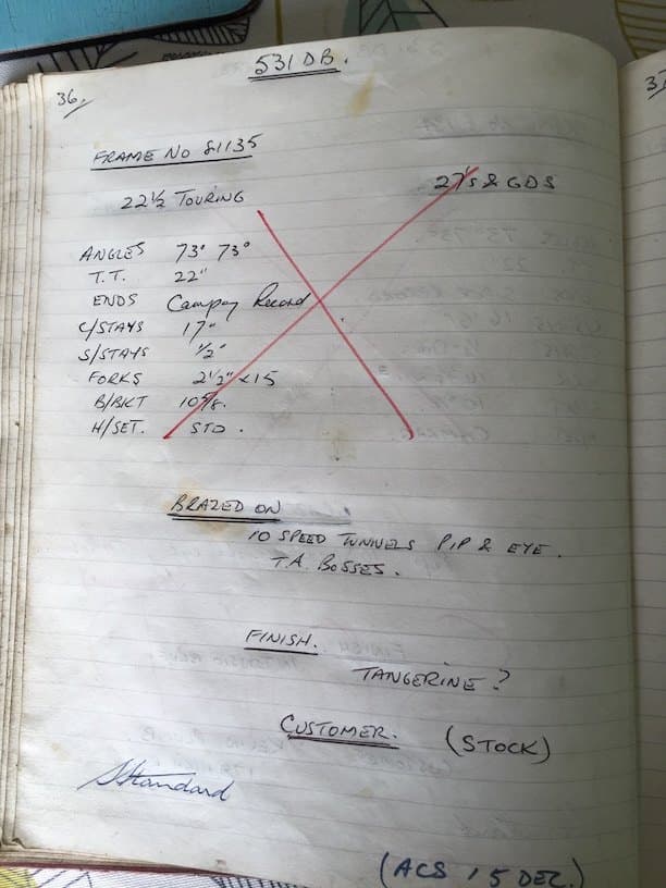 Workshop sheet for Superbe frame 81135