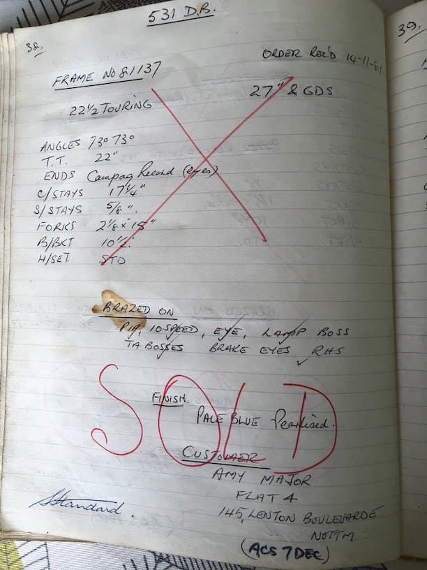 Ledger page for frame 81137