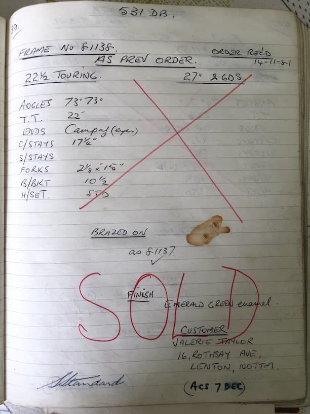 Ledger page for frame 81138
