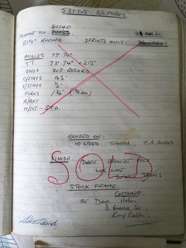 Workshop sheet for Superbe frame 81140