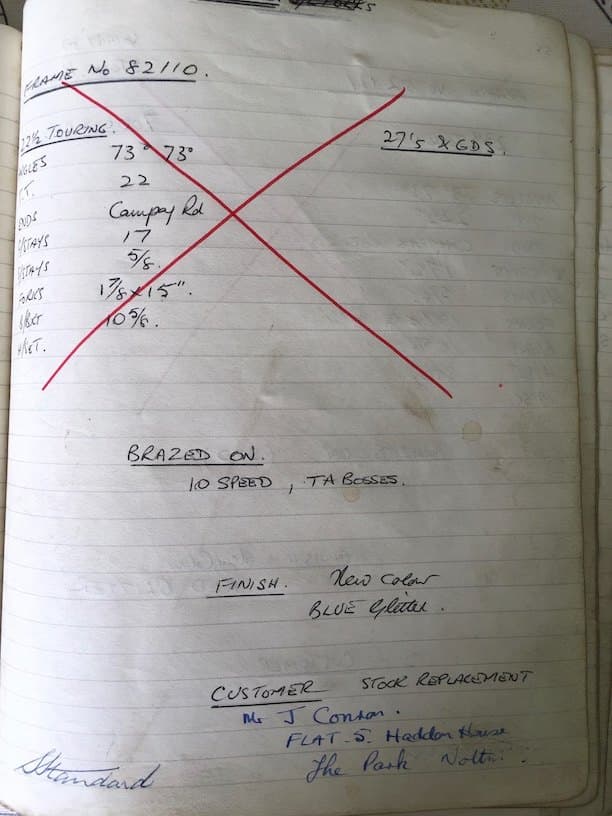 Workshop sheet for Superbe frame 82110